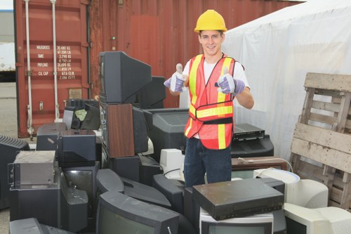 Professional garden clearance team working in Tooting